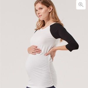 PACT Maternity Raglan Tunic, size S
